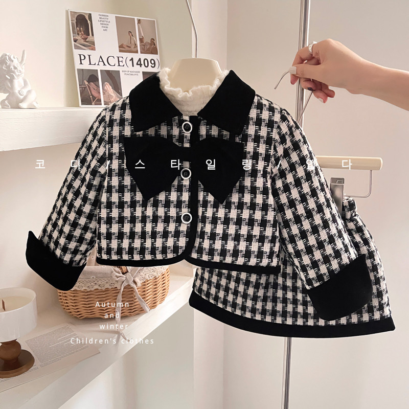 Baby suit warm little girl two-piece set