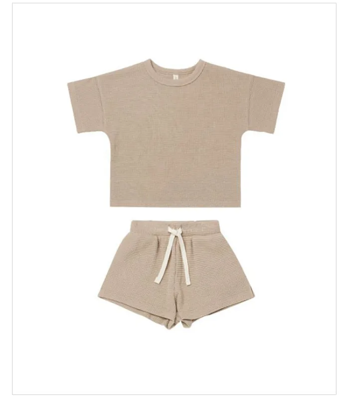 Baby Set Short Sleeve Tops T-shirt + Shorts Fashion Toddler Kids Clothes