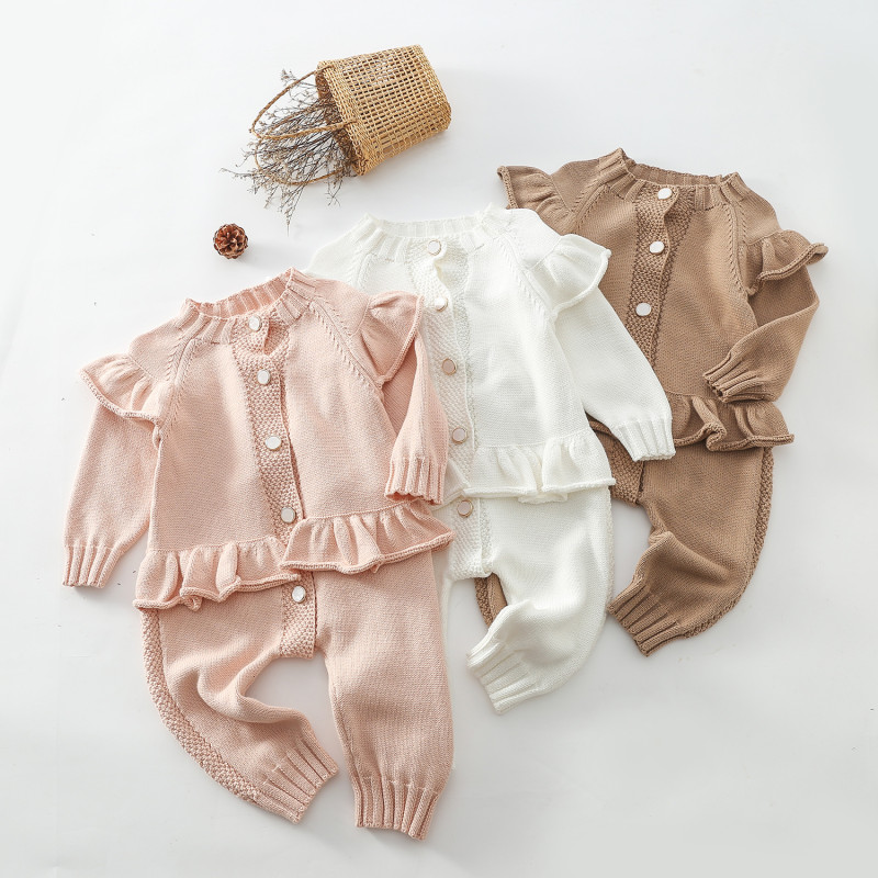 Long romper cotton woolen one-piece clothes jumpsuit