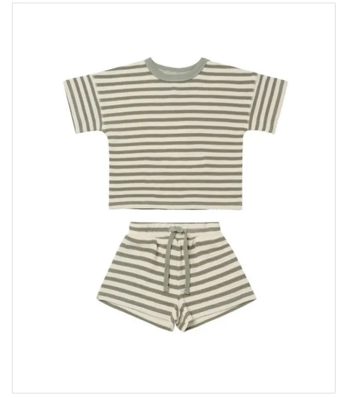 Baby Set Short Sleeve Tops T-shirt + Shorts Fashion Toddler Kids Clothes