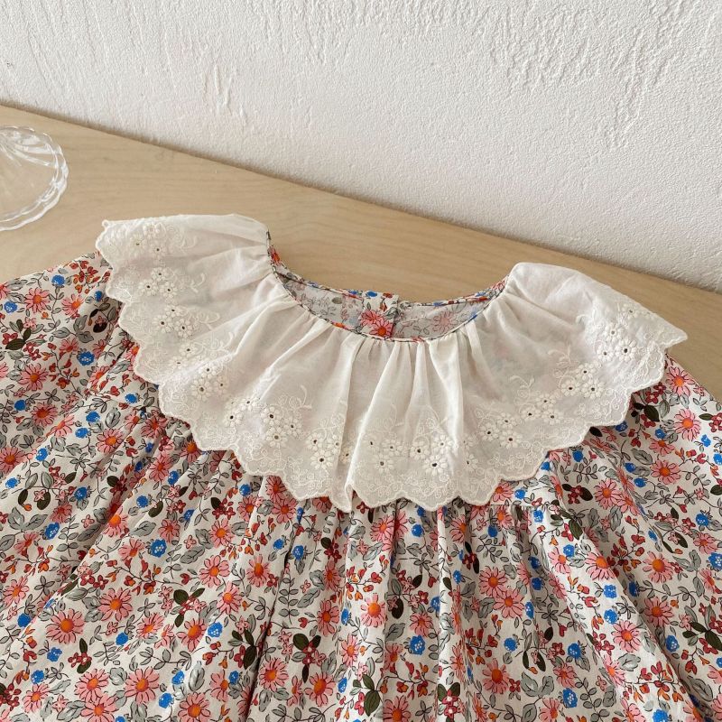 Girls dress children's clothing baby girl cute floral princess dress