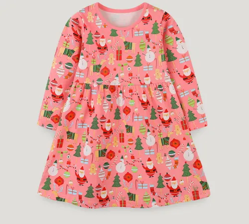 Baby dresses girl knitted cotton cartoon baby princess dress