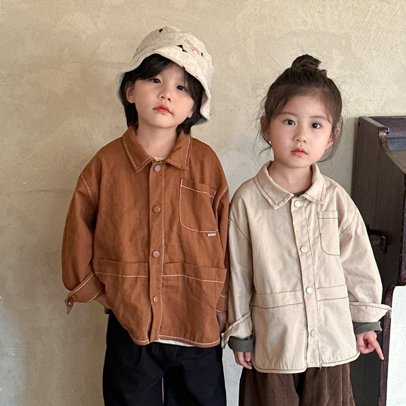 Children's Boys' coat loose girls autumn clothing baby jacket coat