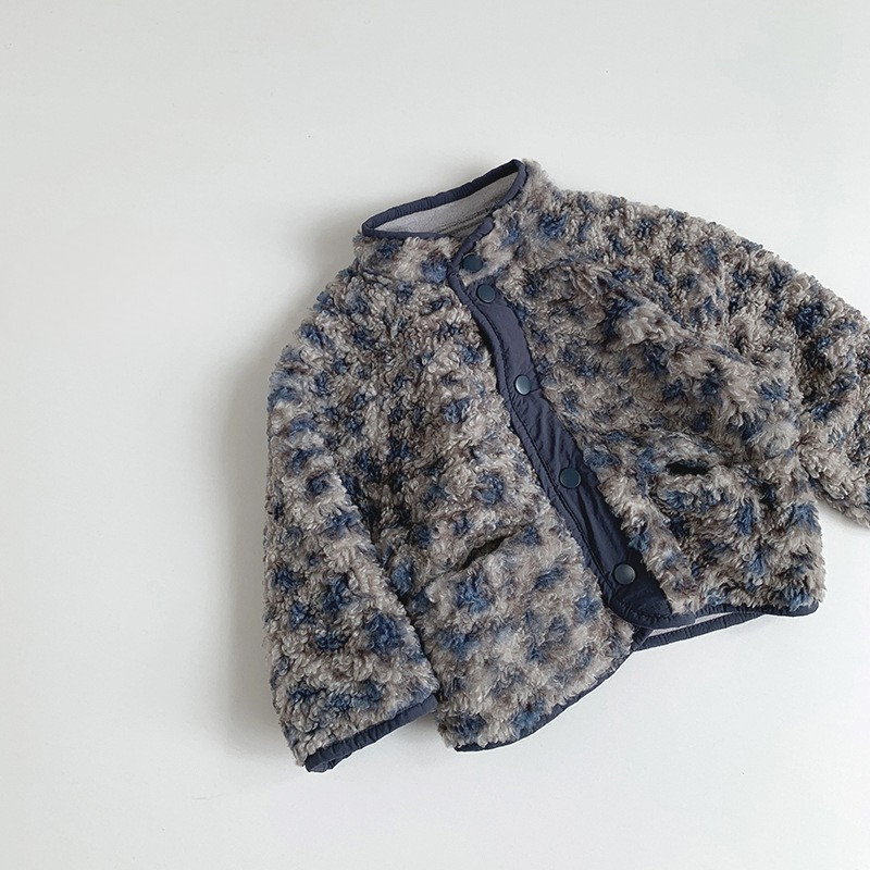 Baby coat leopard print one-piece warm baby boys top coat