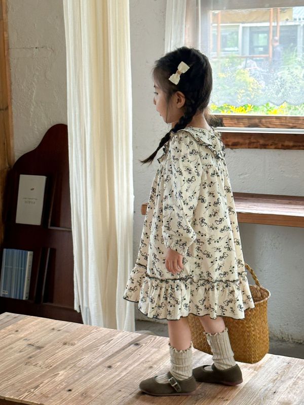 Girls Baby Dresses Floral Pure Cotton Sweet Princess Dress