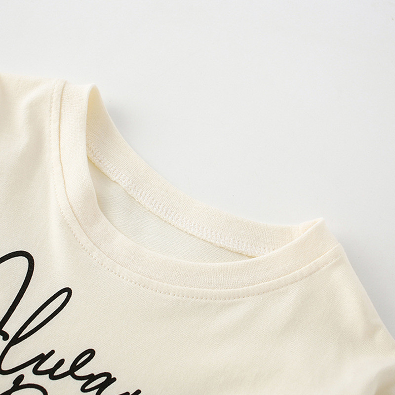 Girls T shirt autumn casual round neck long sleeve bottoming shirt