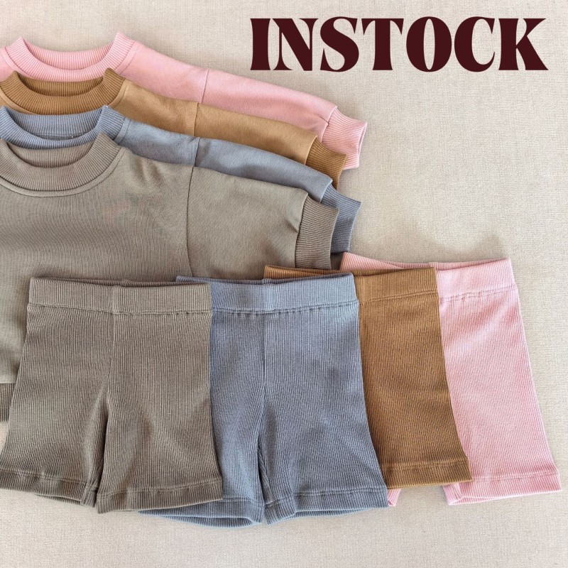 Baby sweatshirt cycling pants suit top shorts two-piece baby suit