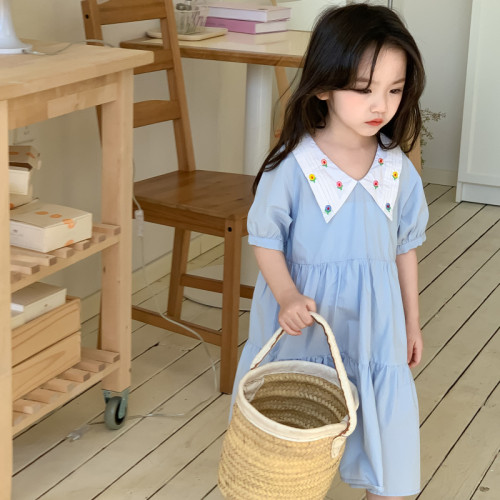 Children's clothing girls' dress girl sweet princess dress Line skirt