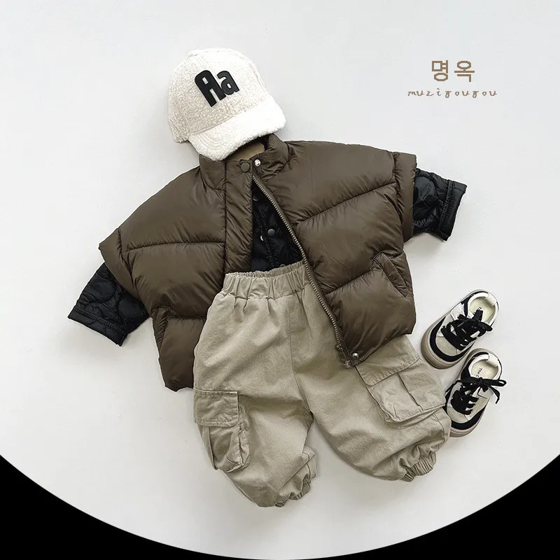 Winter boys keep warm cotton coat baby children's clothing