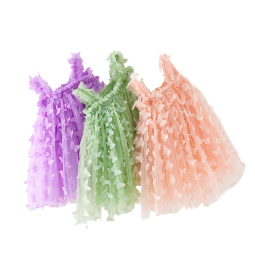 Children's suspender dress sweet princess dress mesh bubble skirt dress