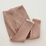 Girls leggings long pants children's lace knitted ribbed pencil pants