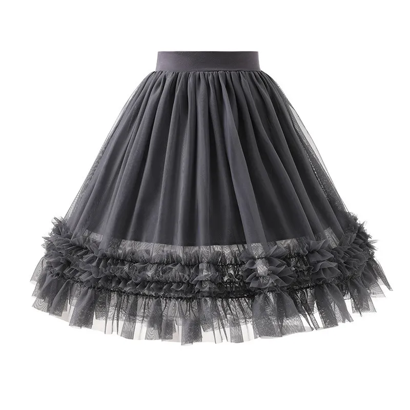 Summer tutu Skirt girls' princess skirt mid-length skirt cake pettiskirt