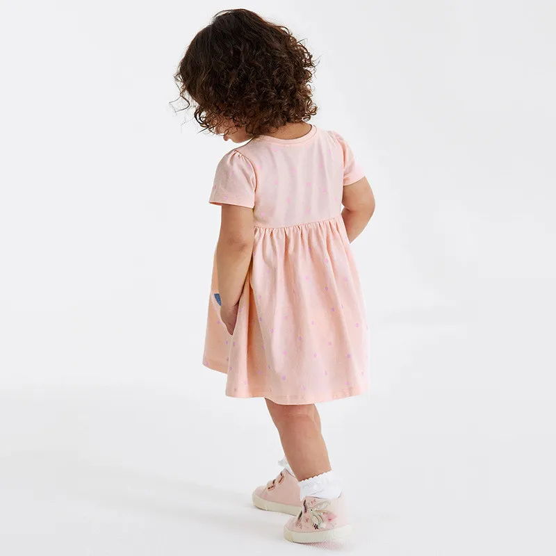 Cartoon children's princess dress short sleeve cotton girl dress