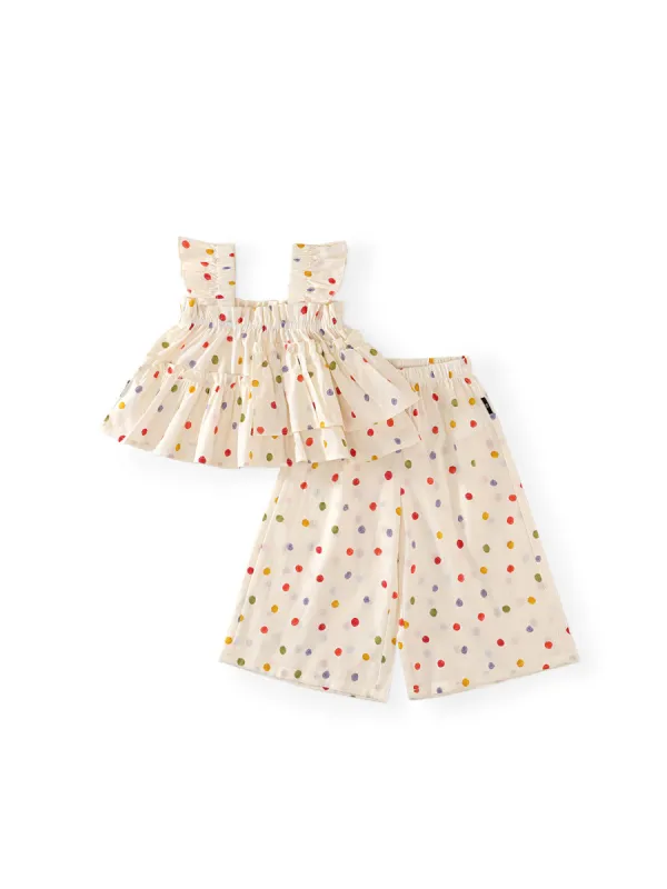 Girl's Baby Outfit Set for Summer Baby Girl Clothing Set Sleeveless Two-Piece Baby Suit
