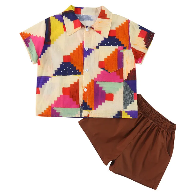 Children's summer shirt outfit girls' dress summer clothes