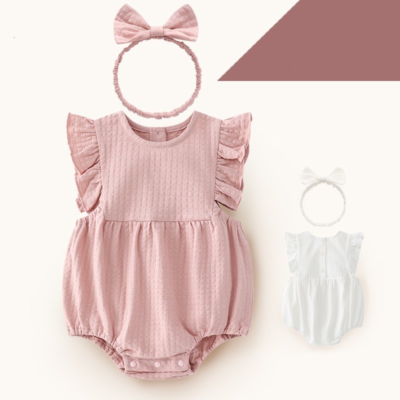 Summer Custom Baby Romper Baby Rompers Cotton Baby Bubble Romper Sunsuit