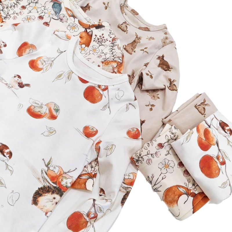 Children's Loungewear Basic Set Close-fitting a Girls' Pajamas Two-piece Set for Baby Girl Bottoming Shirt