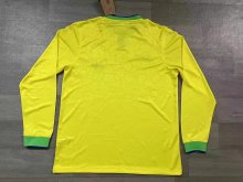 22-23 Brazil Away Long Sleeve Fans 1:1 Quality Soccer Jersey