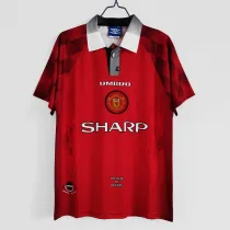 1996-1997 Manchester United Home 1:1 Quality Retro Soccer Jersey