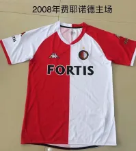 2008 Feyenoord Rotterdam Home Fans 1:1 Quality Retro Soccer Jersey