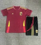 24-25 Belgium Home Red 1:1 Kids Soccer Jersey