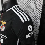 23-24  Benfica Away Black Player 1:1 Quality Soccer Jersey
