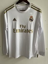 2019-2020 Real Madrid Home Long Sleeves 1:1 Quality Retro Jersey