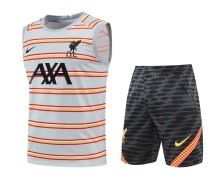 21-22 Liverpool Vest Training Kit White 1:1 Quality Training Jersey