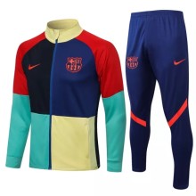21-22 Barcelona Multicolor Jacket Tracksuit 1:1 Quality Soccer Jersey