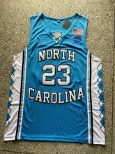 University of North Carolina # 23 wathet University Jersey 1:1 Quality