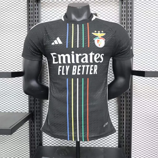 23-24  Benfica Away Black Player 1:1 Quality Soccer Jersey