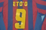 2005-2006 Barcelona Home Long sleeve 1:1 Quality Retro Soccer Jersey