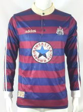 1995-1996 Newcastle Away Fans Long sleeve 1:1 Quality Retro Soccer Jersey