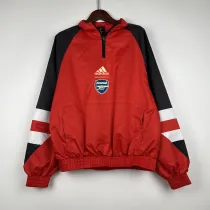 23-24 Arsenal Red Windbreaker（袖子黑色）