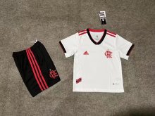 22-23 Flamengo Away Kids Soccer Jersey