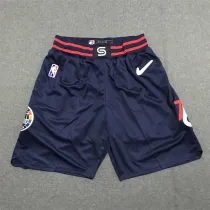 21-22 NBA 76ers Navy Blue City Edition 1:1 Quality NBA Pants
