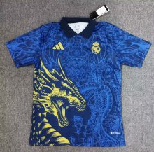 Real Madrid Dragon Special Edition Blue Fans 1:1 Quality Soccer Jersey