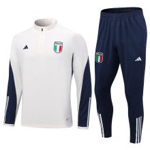 23-24 Italy Training Suit White 1:1 Quality Training Jersey