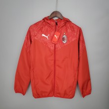 21-22 AC Milan Red Windbreaker