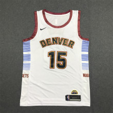 Nuggets JOKIC #15 White City Edition 1:1 Quality NBA Jersey
