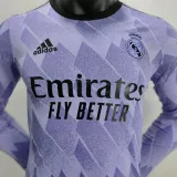 22-23 Real Madrid Away Long Sleeve Player 1:1 Quality Soccer Jersey