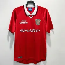 1999-2000 Manchester united home 1:1 Quality Retro Soccer Jersey