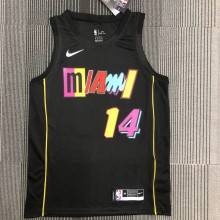 NBA Miami Heat HERRO #14 Black Top Quality Hot Pressing 1:1 Quality