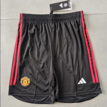 23-24 Manchester United Black White 1:1 Quality Shorts