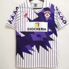 1991-1992 Fiorentina Away Fans 1:1 Retro Soccer Jersey
