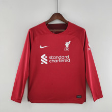 22-23 Long Sleeve Liverpool Home 1:1 Quality Soccer Jersey