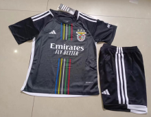 23-24 Benfica Away Black Kids 1:1 Quality Soccer Jersey