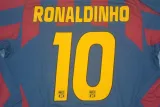 2005-2006 Barcelona Home Long sleeve 1:1 Quality Retro Soccer Jersey