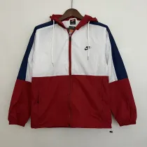 2023 Nike White-Red Windbreaker