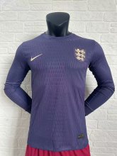 24-25 England Away Player Long sleeve 1:1 Quality Soccer Jersey